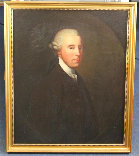 18th century English School Portraits of the Rt. Hon. Alexander Crookshank, 30 x 25in.